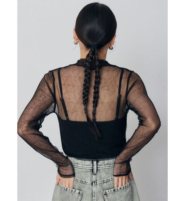 MURUA「ロゴプレートスクエアキャミ」|キャミソール|