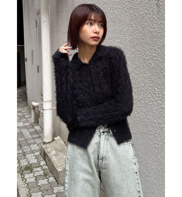 MURUA「ウェーブポロニット」|ニット・セーター|