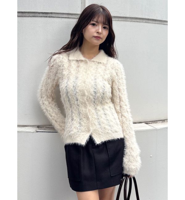 MURUA「ウェーブポロニット」|ニット・セーター|