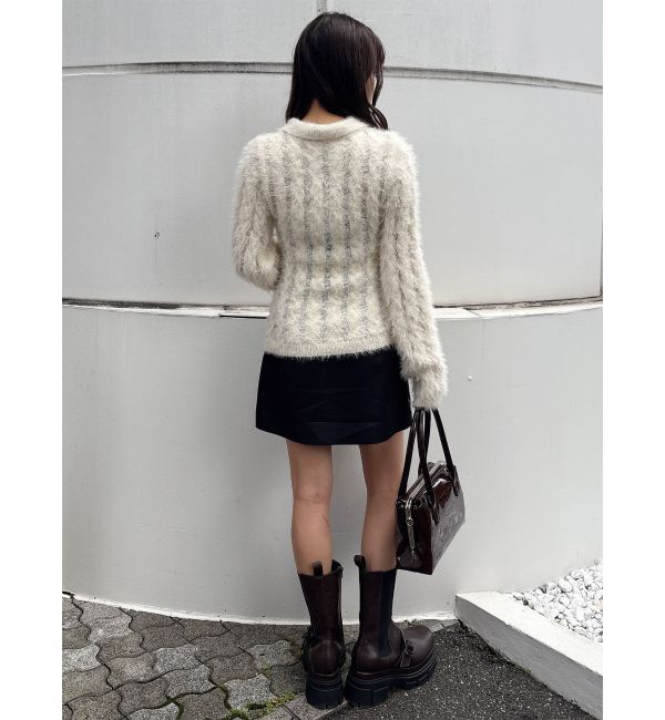 MURUA「ウェーブポロニット」|ニット・セーター|
