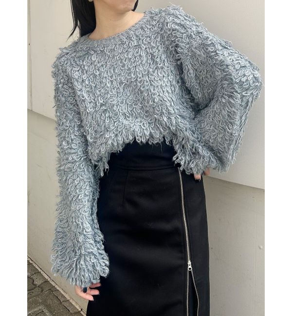 MURUA「ループヤーンボリュームスリーブニット」|ニット・セーター|