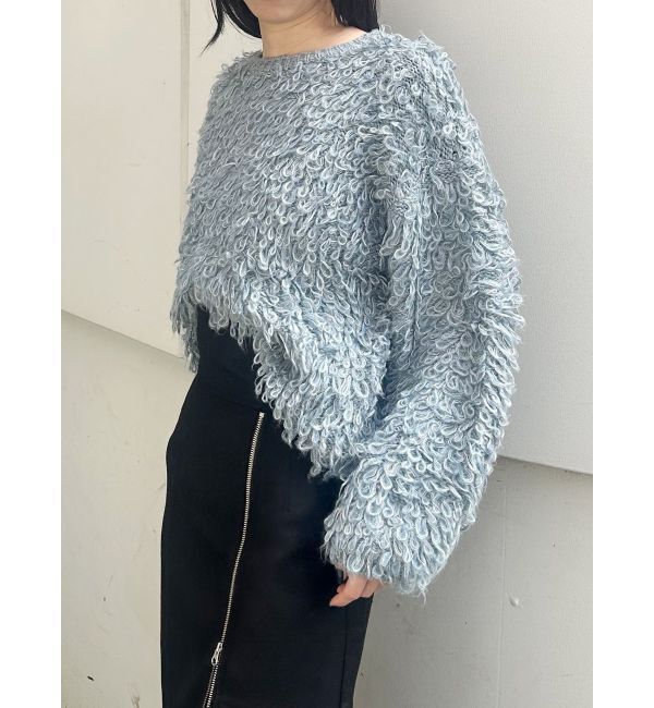 MURUA「ループヤーンボリュームスリーブニット」|ニット・セーター|