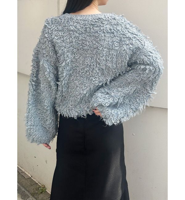 MURUA「ループヤーンボリュームスリーブニット」|ニット・セーター|