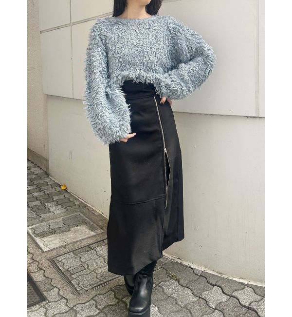 MURUA「ループヤーンボリュームスリーブニット」|ニット・セーター|