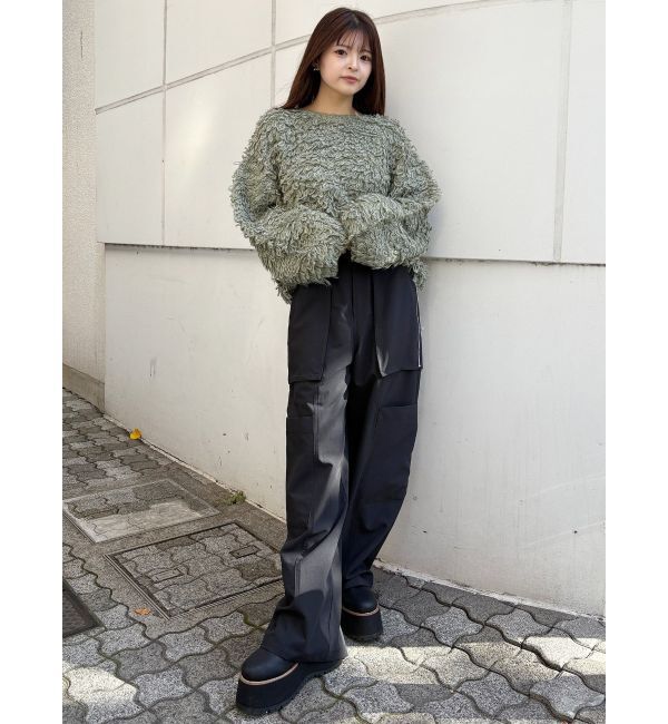 MURUA「ループヤーンボリュームスリーブニット」|ニット・セーター|