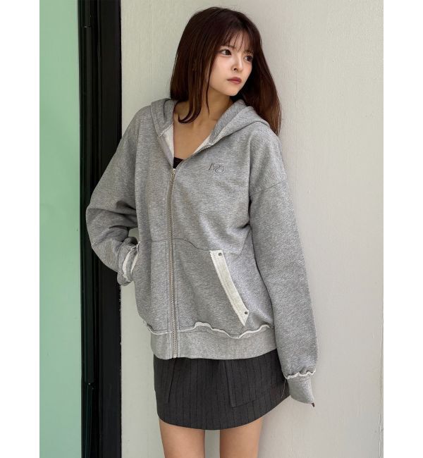 MURUA「ジップルーズフーディ」|パーカー|