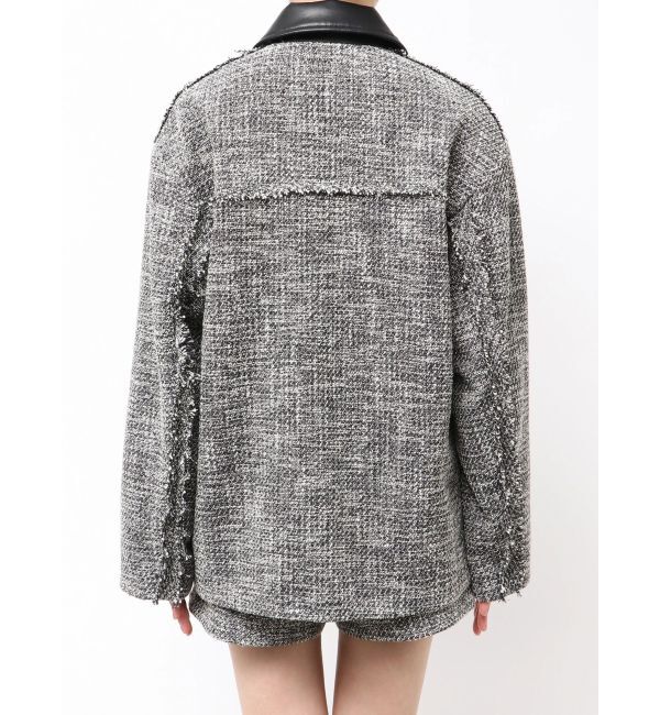 MURUA「ツイードミドルジャケット」|テーラードジャケット|