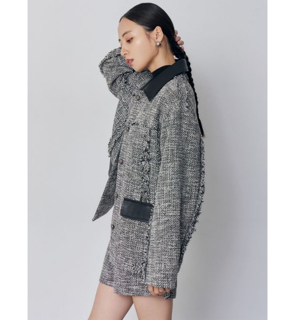 MURUA「ツイードミドルジャケット」|テーラードジャケット|