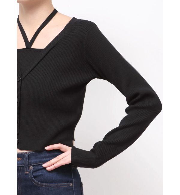 MURUA「ホルタードッキングトップス」|ニット・セーター|