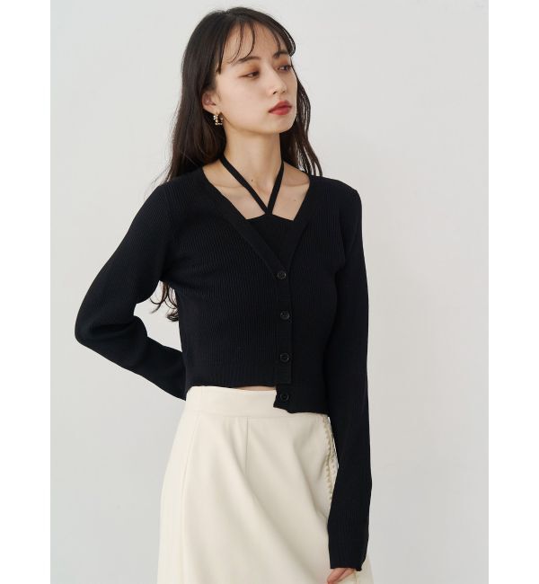 MURUA「ホルタードッキングトップス」|ニット・セーター|