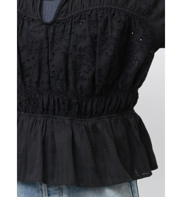 Ungrid「カットワークレースコンビブラウス」|シャツ・ブラウス|