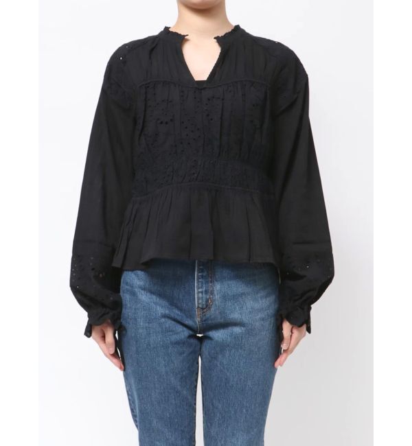 Ungrid「カットワークレースコンビブラウス」|シャツ・ブラウス|