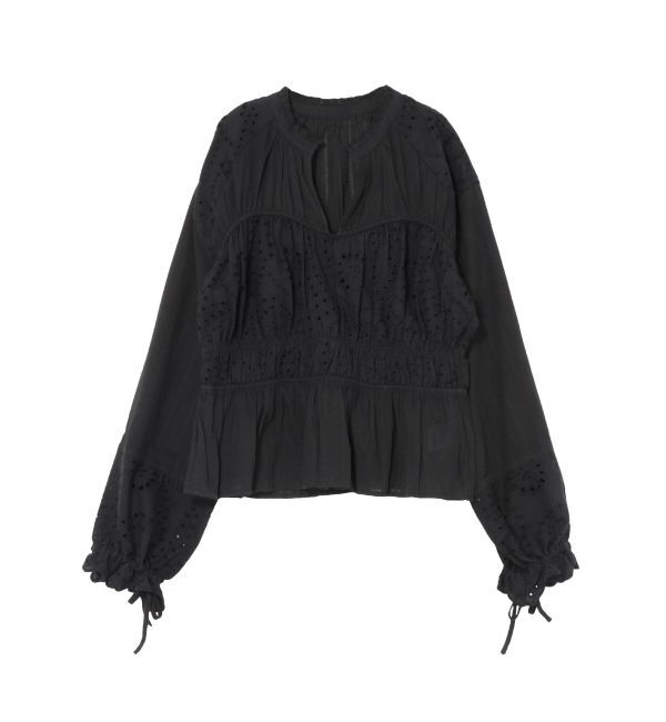 Ungrid「カットワークレースコンビブラウス」|シャツ・ブラウス|