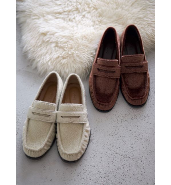 Ungrid「フェイクハラコローファー」|ローファー|