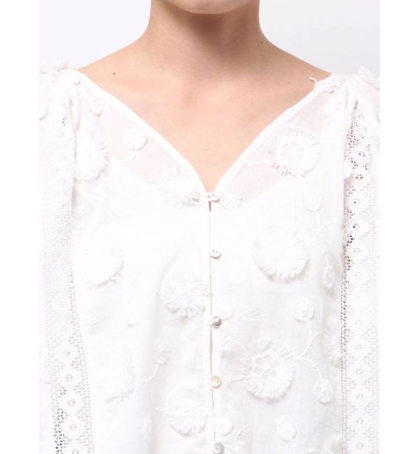 Ungrid「スリーブボリュームジャカードブラウス」|シャツ・ブラウス|