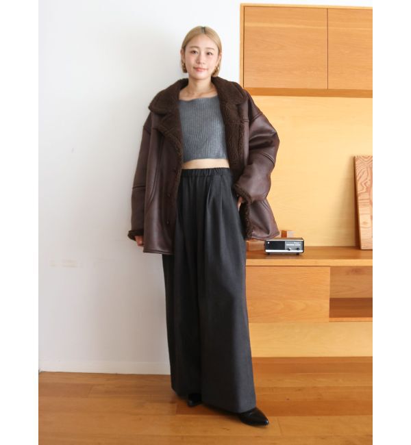 Ungrid「ボートネックショートニット」|ニット・セーター|