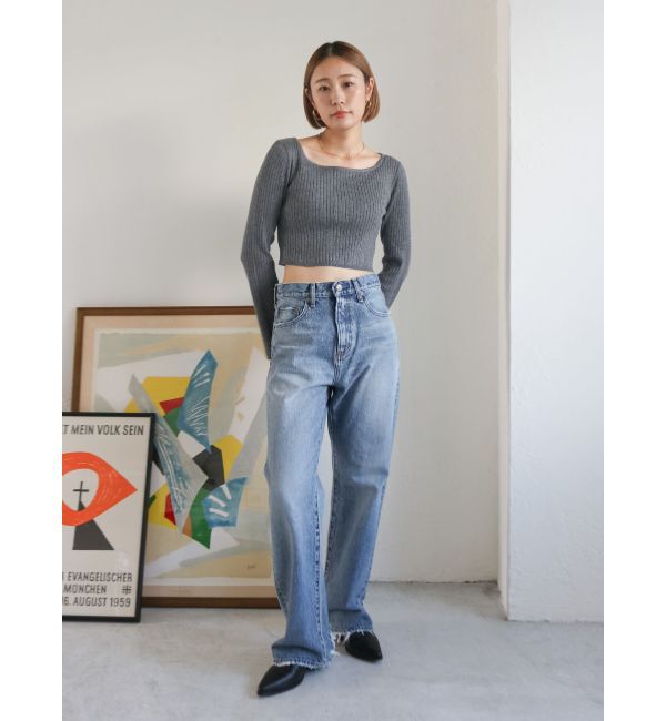 Ungrid「ボートネックショートニット」|ニット・セーター|