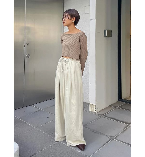 Ungrid「ボートネックショートニット」|ニット・セーター|