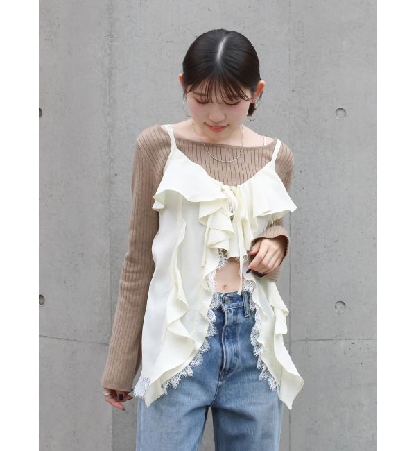 Ungrid「ボートネックショートニット」|ニット・セーター|