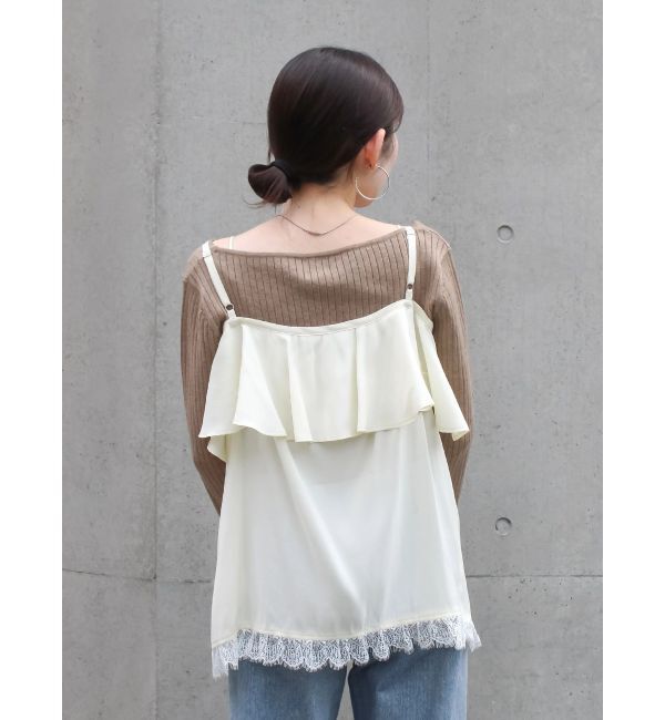 Ungrid「ボートネックショートニット」|ニット・セーター|