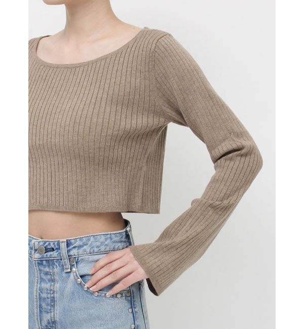 Ungrid「ボートネックショートニット」|ニット・セーター|