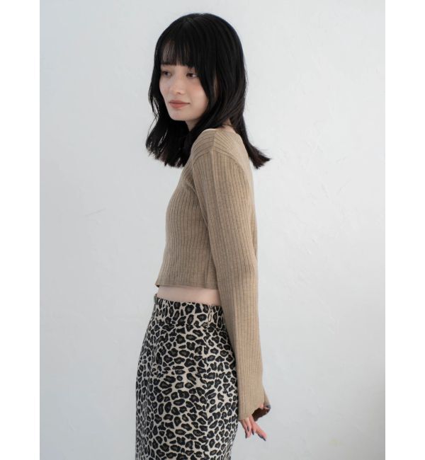 Ungrid「ボートネックショートニット」|ニット・セーター|