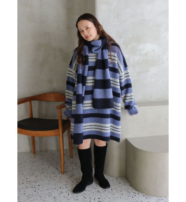 Ungrid「マルチボーダーマフラー」|その他|