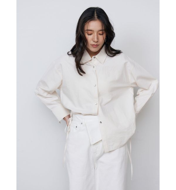 LAGUNAMOON「【WEB限定】サイドドロストシャツ」|シャツ・ブラウス|