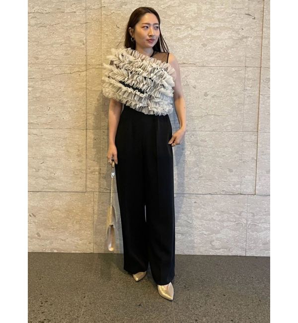 LAGUNAMOON「LADYチュールオフショルパンツドレス」|ドレス|