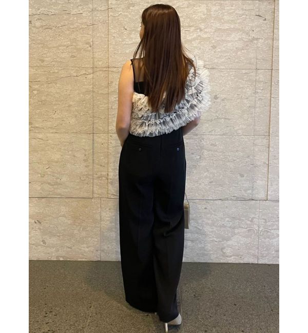 LAGUNAMOON「LADYチュールオフショルパンツドレス」|ドレス|