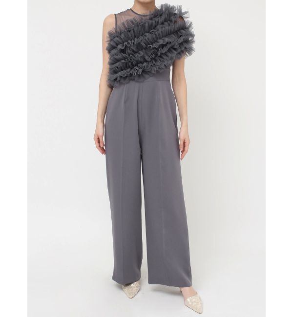 LAGUNAMOON「LADYチュールオフショルパンツドレス」|ドレス|