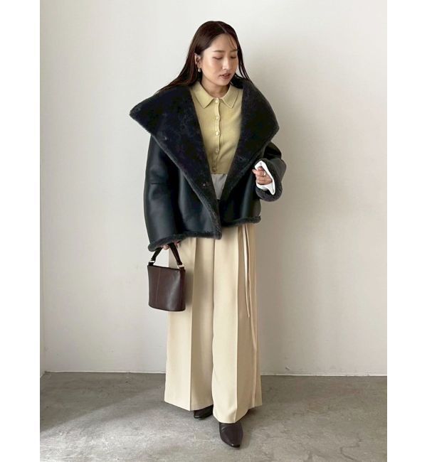 LAGUNAMOON「ペプラムドッキングニットカーディガン」|カーディガン|