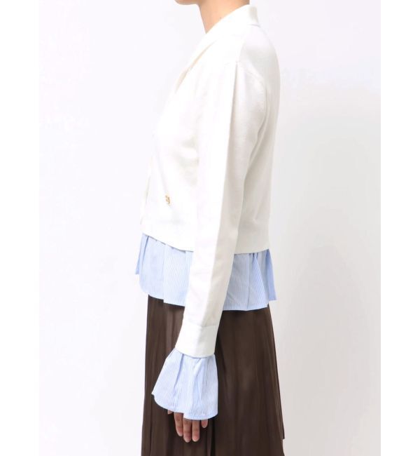 LAGUNAMOON「ペプラムドッキングニットカーディガン」|カーディガン|