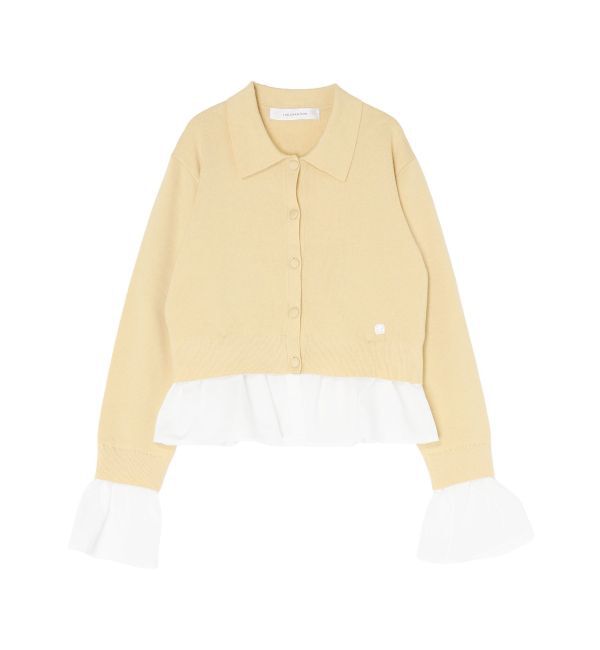 LAGUNAMOON「ペプラムドッキングニットカーディガン」|カーディガン|