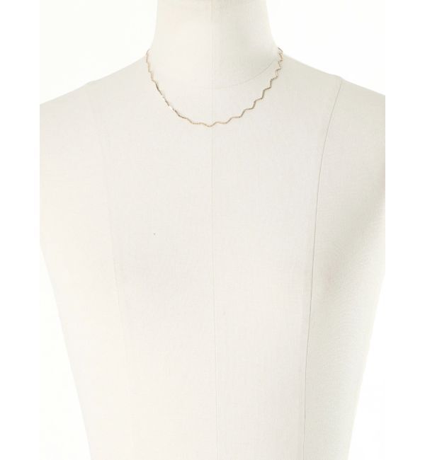 LAGUNAMOON「メタルカーブチェーンチョーカーネックレス」|ネックレス|