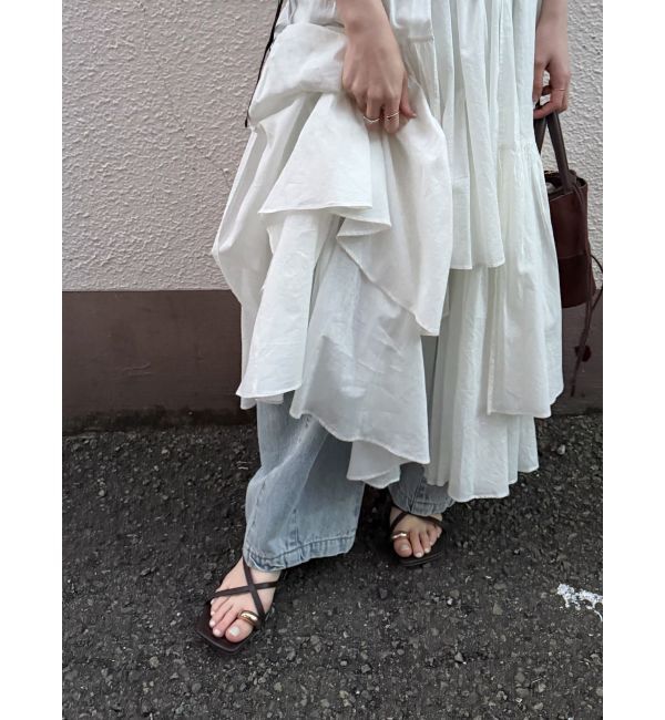 LAGUNAMOON「アシメティアードコットンスカート」|スカート|