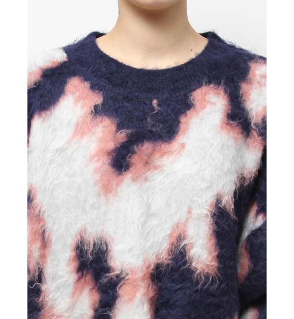 EVRIS「アニマルシャギーオーバーサイズニットトップス」|ニット・セーター|