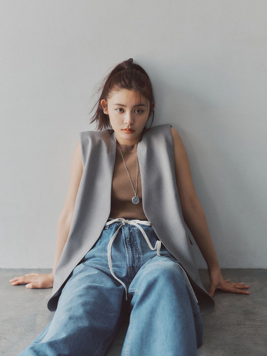 Mila Owen「アメリカンスリーブリブニットトップス」|ニット・セーター|