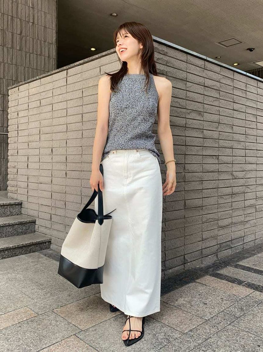 Mila Owen「アメリカンスリーブリブニットトップス」|ニット・セーター|