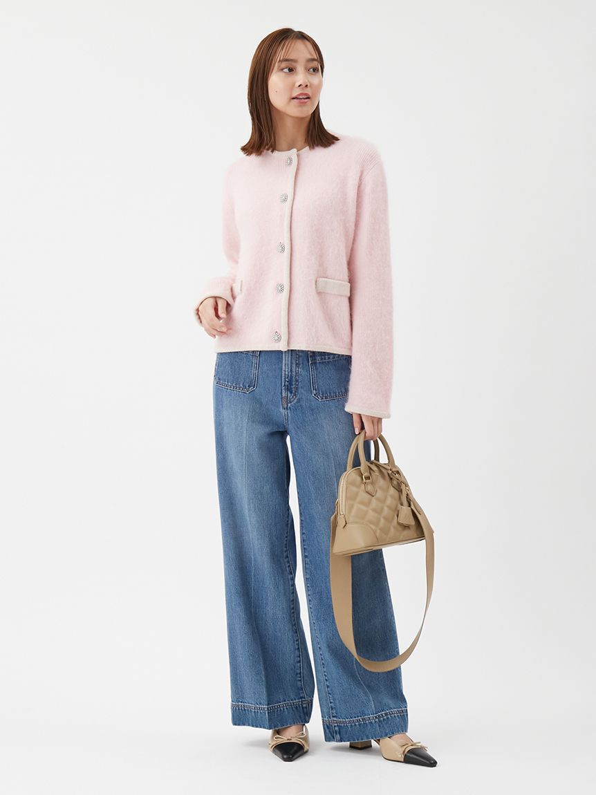 Mila Owen「パッチポケットデザインシガレットデニムパンツ」|デニム|