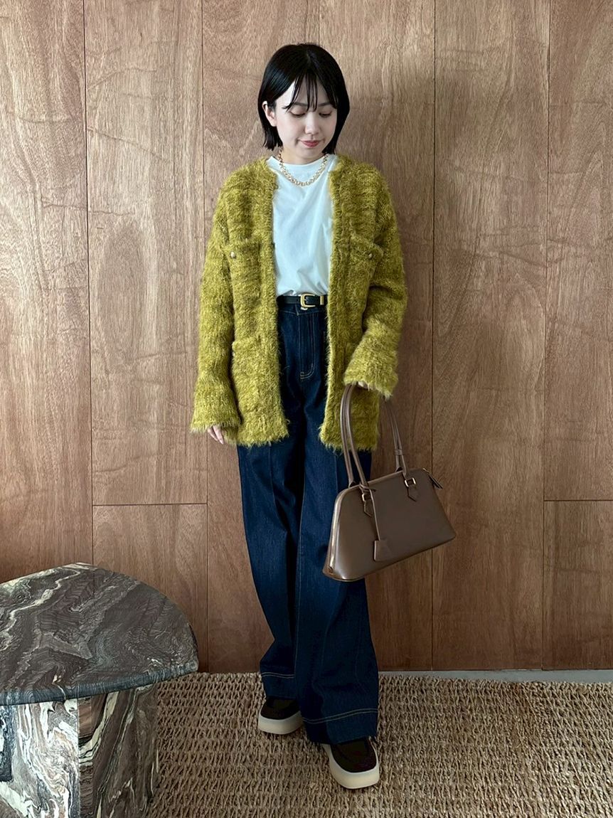 Mila Owen「パッチポケットデザインシガレットデニムパンツ」|デニム|