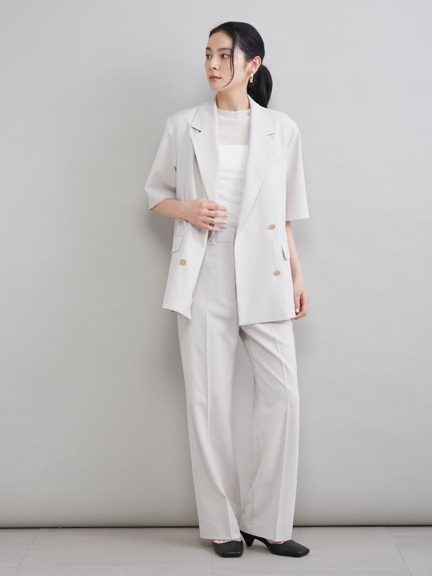 Mila Owen「ＵＶカットノータックスラックスパンツ」|チノ|