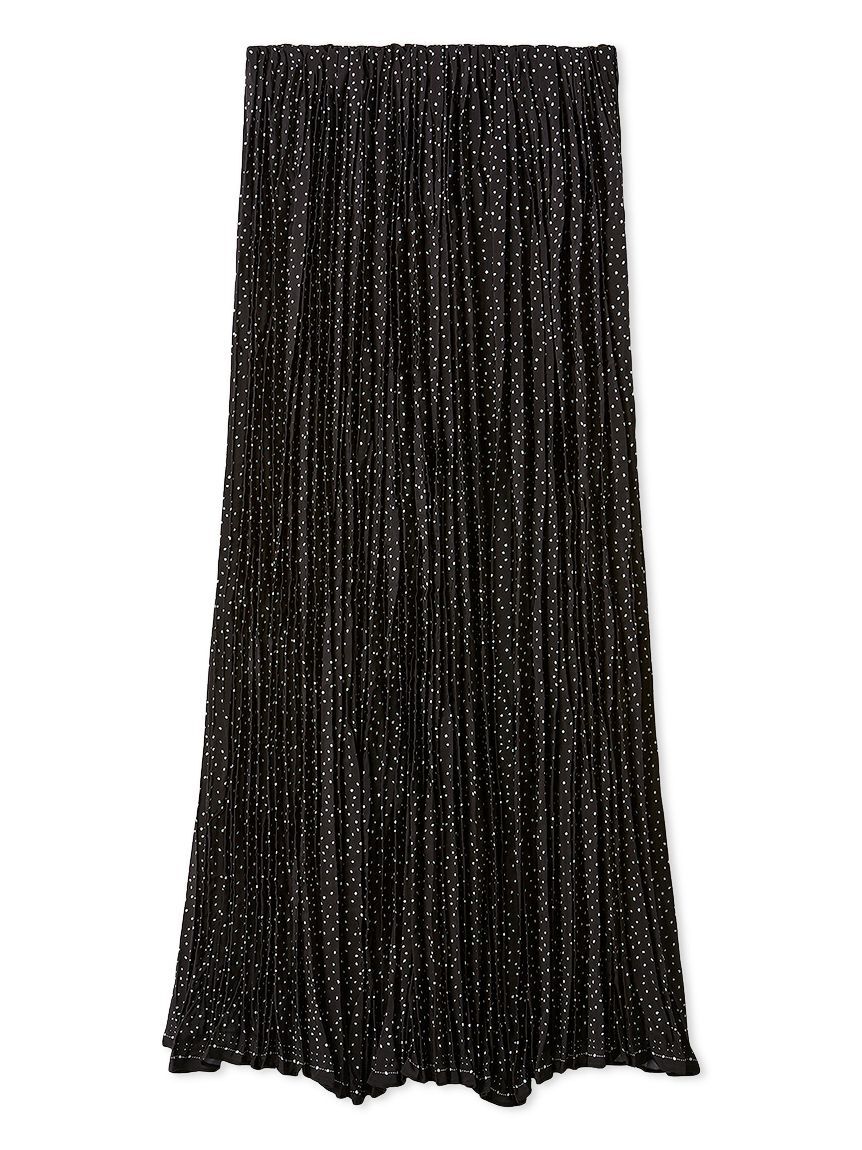 Mila Owen「ドットプリントワッシャープリーツスカート」|スカート|