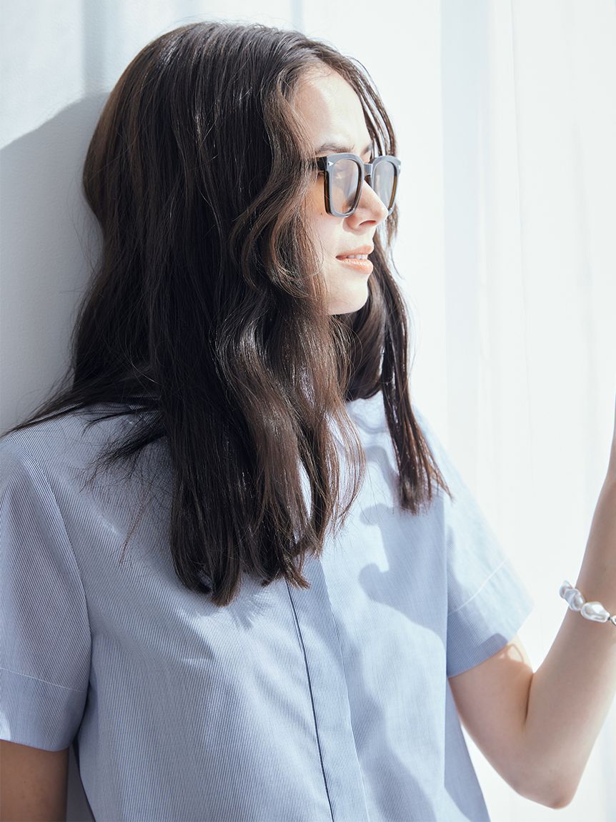Mila Owen「カラークリアフリームサングラス」|サングラス|