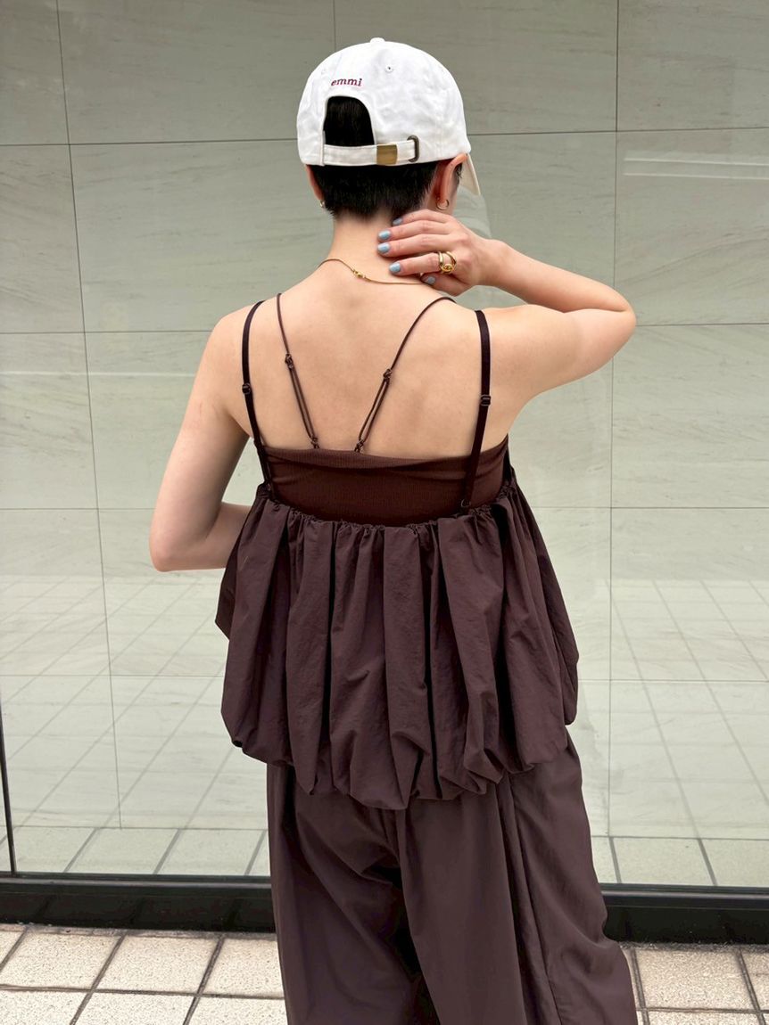 emmi atelier「ナイロンバルーンビスチェ」|ベスト・ジレ|