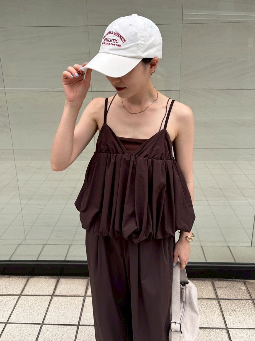 emmi atelier「ナイロンバルーンビスチェ」|ベスト・ジレ|