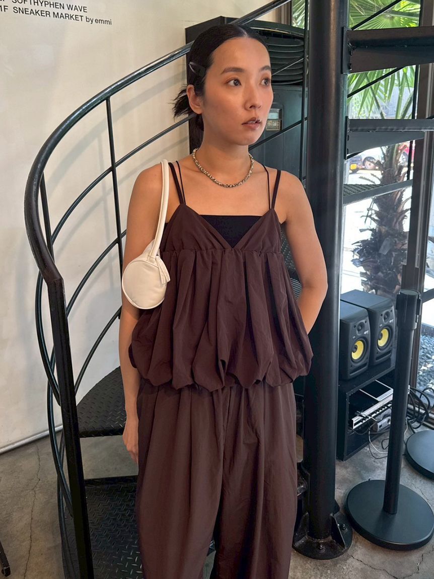 emmi atelier「ナイロンバルーンビスチェ」|ベスト・ジレ|