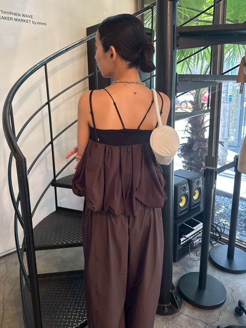 emmi atelier「ナイロンバルーンビスチェ」|ベスト・ジレ|