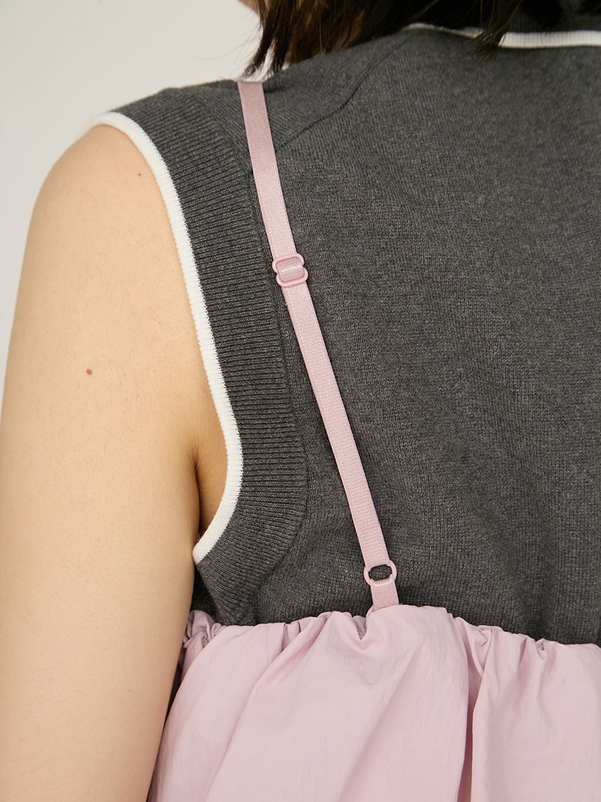 emmi atelier「ナイロンバルーンビスチェ」|ベスト・ジレ|