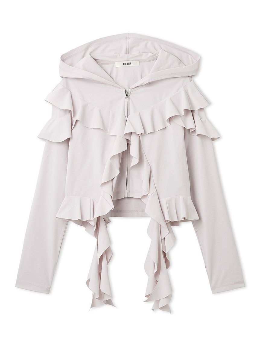 FURFUR「【UVカット】フリルパーカー」|パーカー|